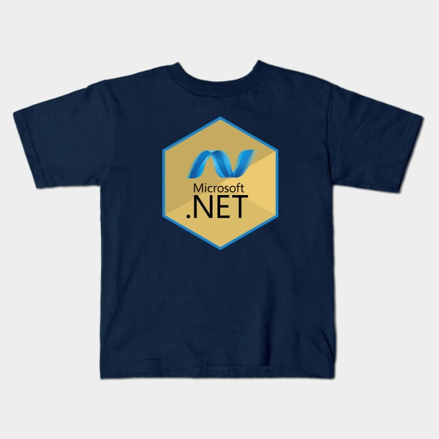 .net hexagonal Kids T-Shirt by yourgeekside